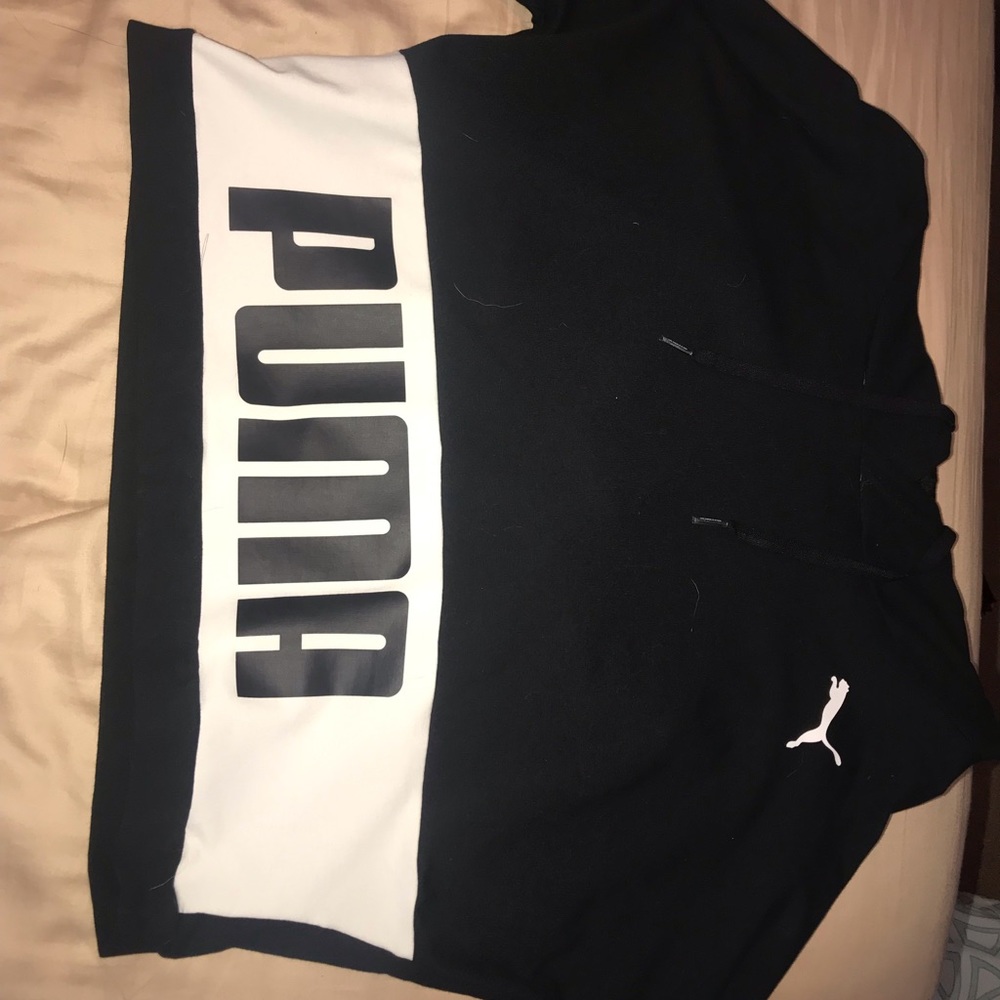 A cropped puma pullover